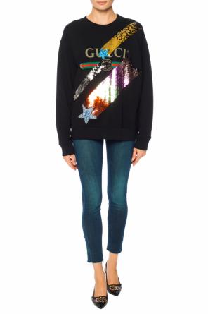Sweatshirt with a sequin finish, zdjęcie 2 Sweatshirt with a sequin finish od Gucci